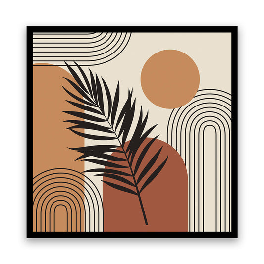 Minimalist Geometry: Bold Shapes and Nature's Delicate Touch