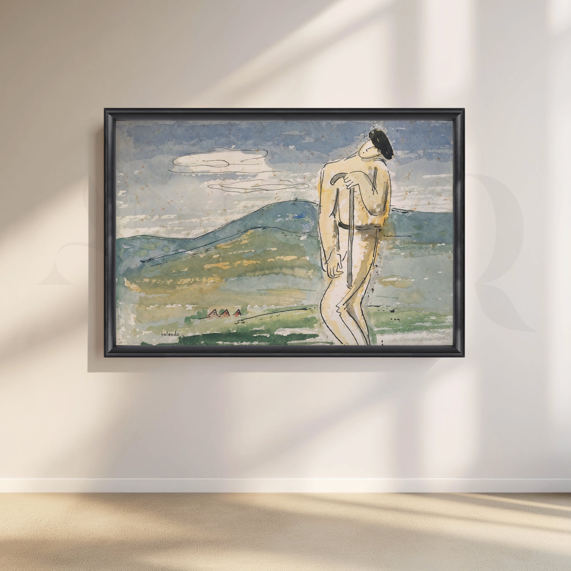 Minimalist Figurative Canvas Artwork for Stylish Bedroom