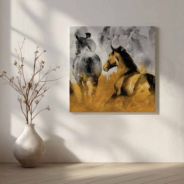 Thundering Hooves Canvas Artwork
