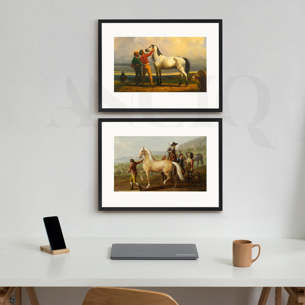 Equestrian Heritage – Vintage Horse Gallery Wall Art Set of 2