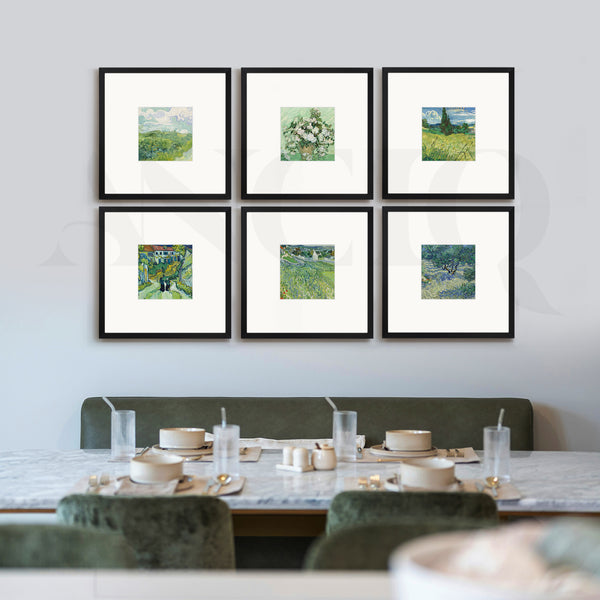 Post-Impressionist Set of 6 Framed Gallery Wall Art