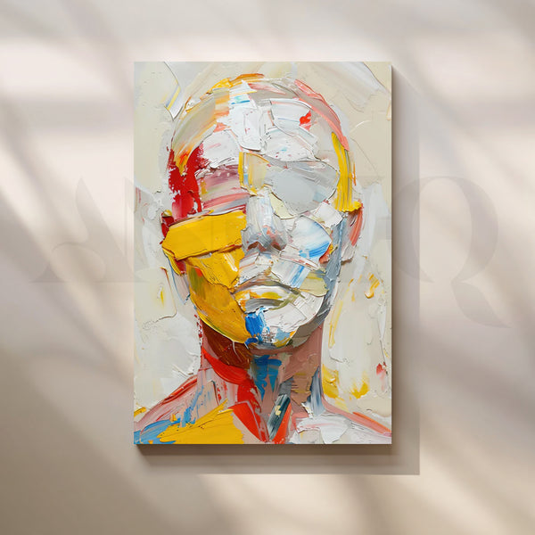 Chromatic Visage Canvas Artwork