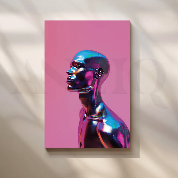Chromatic Muse Canvas Painting for Modern Living Room