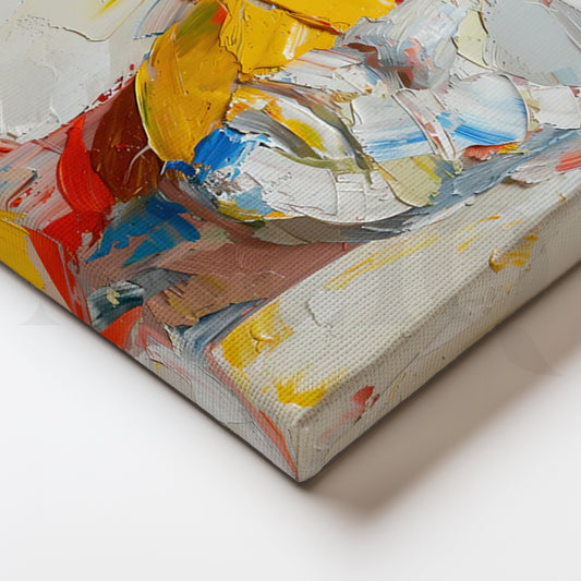 Chromatic Visage Canvas Painting for Gallery Wall