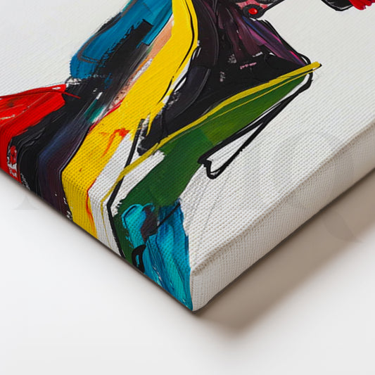 Runway Muse Canvas Painting for Dressing Room