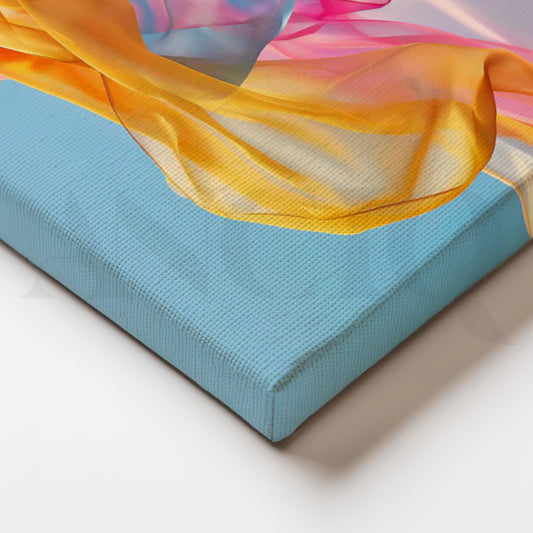 Sky Silk Canvas Painting for Living Room