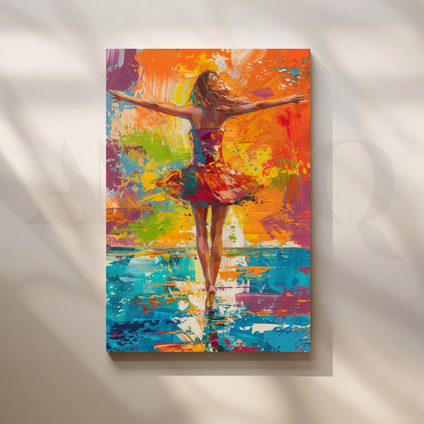 Joyful Splash Dancer Canvas Pop Art