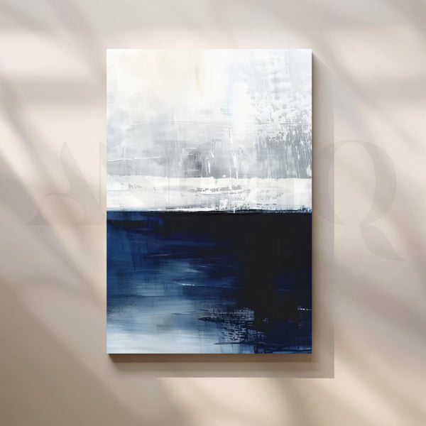 Midnight Horizon Canvas Painting for Bedroom