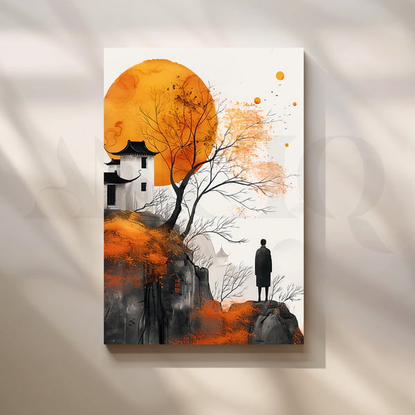 Golden Horizon Wall Poster
