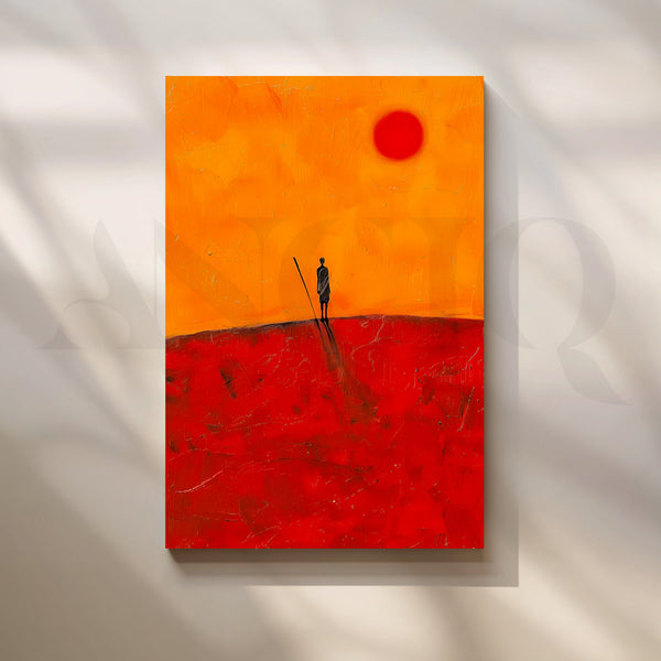 Runway Rhythm Canvas Painting for Dressing Room