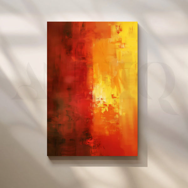 Sunfire Glow Canvas Painting for Living Room