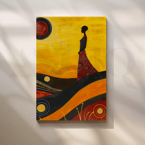 Desert Solstice Canvas Painting for Entryway