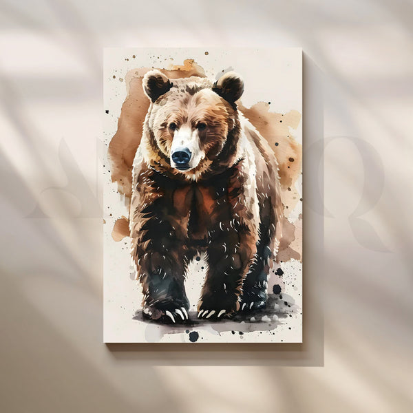 Woodland Majesty Canvas Painting for Rustic Living Room