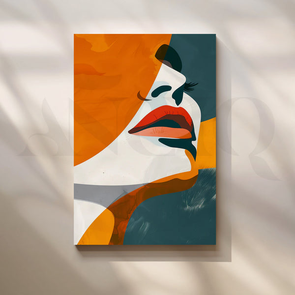 Saffron Hat Muse Canvas Artwork
