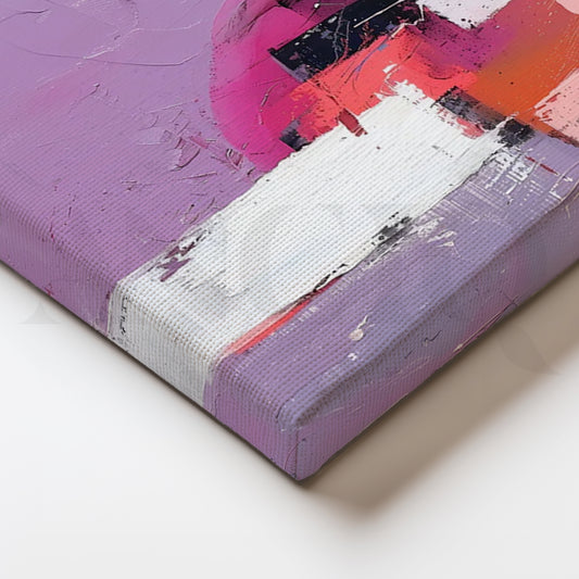 Blush Crossroads Canvas Painting for Modern Bedroom