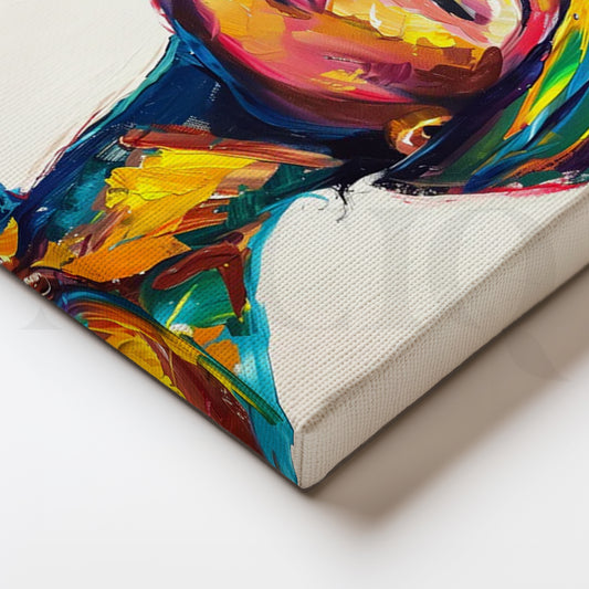 Chromatic Grace Canvas Painting for Living Room