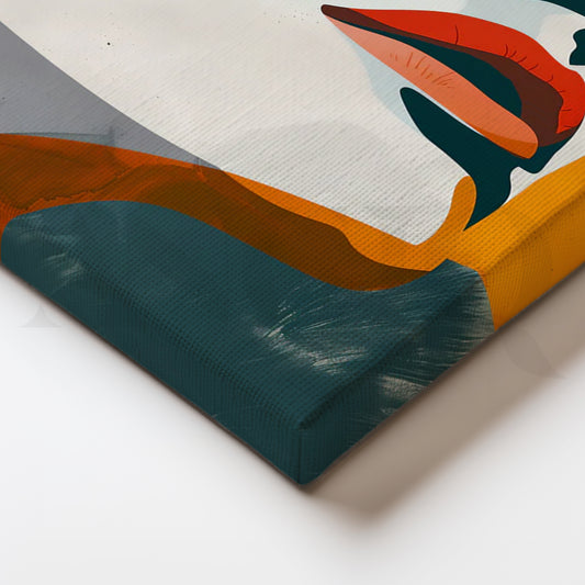 Saffron Hat Muse Canvas Painting for Living Room/Bedroom