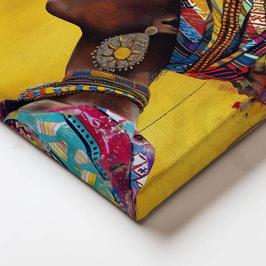 ‘Patterned Grace’ Canvas Painting for Home Office