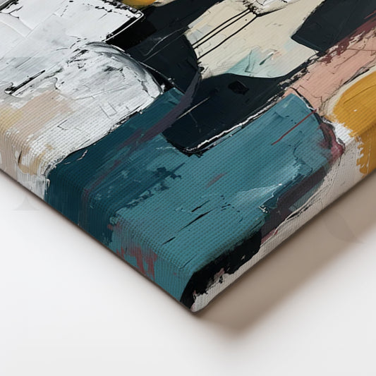 Muted Companions Canvas Painting for Modern Living Rooms