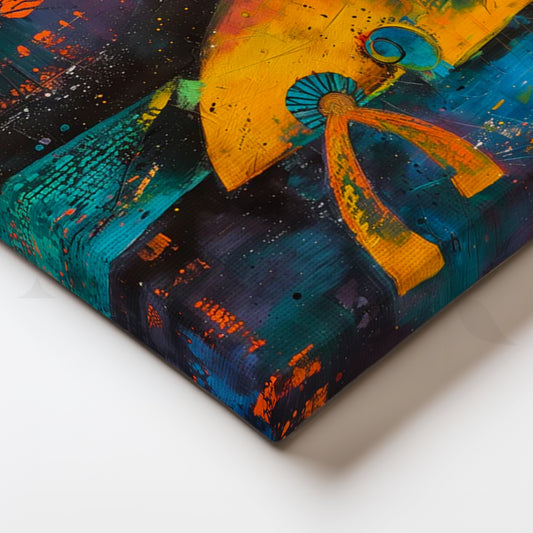 Mask of Dawn Canvas Painting for Living Room