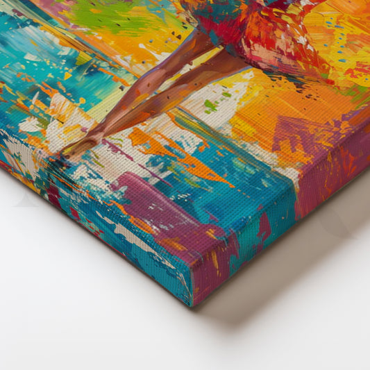Joyful Splash Dancer Canvas Painting for Living Room/Bedroom
