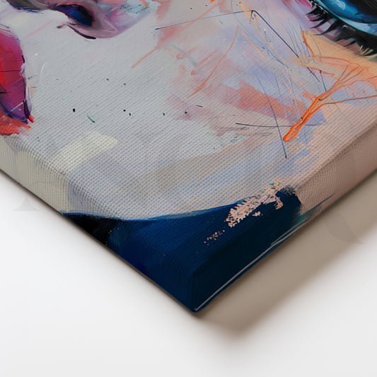 Vivid Gaze’ Canvas Painting for Modern Living Room