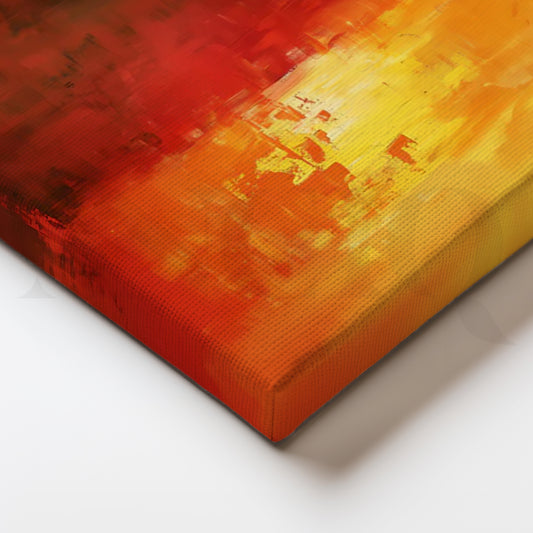Sunfire Glow Canvas Painting for Living Room