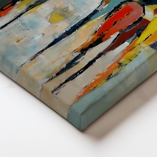 Gathering at Dusk Canvas Painting for Modern Living Room