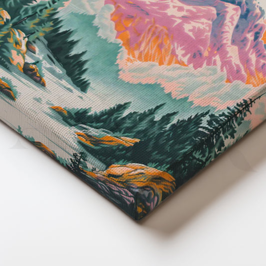 Vivid Mountain Landscape Wall Poster