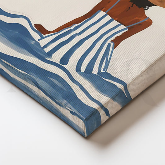 Striped Serenity Wall Painting