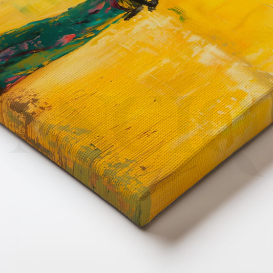 Sunlit Stroll Canvas Painting for Entryway