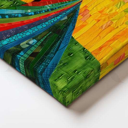 Spectrum Gown Canvas Painting for Living Room