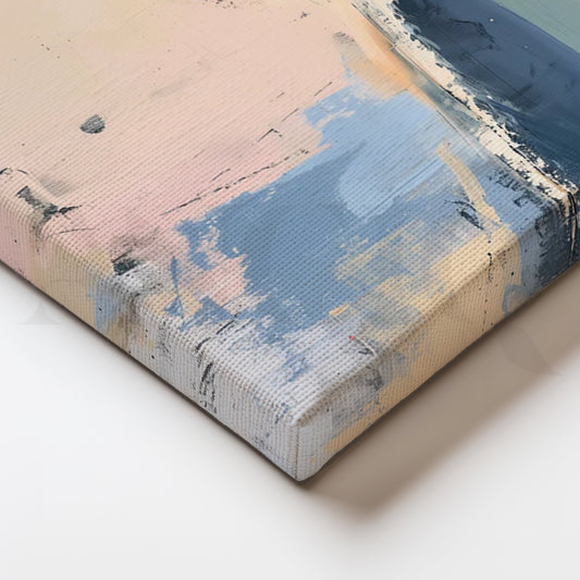 Coastal Serenity Seascape Canvas Painting for Beach-House Living Rooms