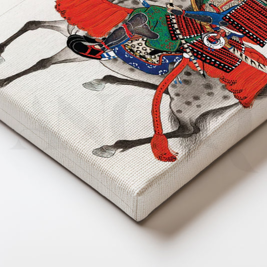 Samurai Horseman Canvas Painting for Living Room or Office