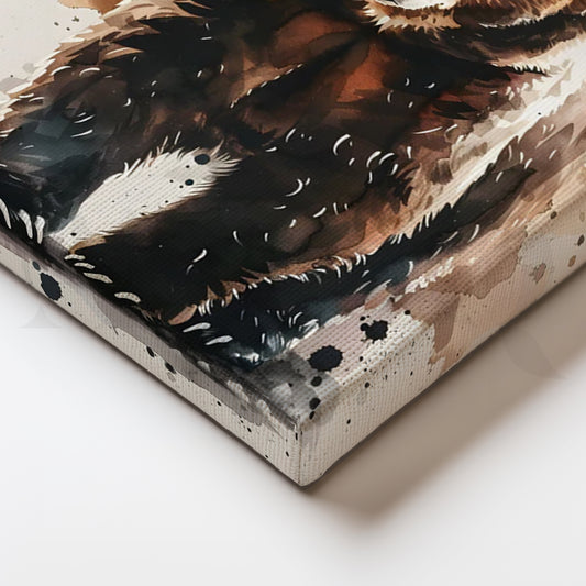 Woodland Majesty Canvas Painting for Rustic Living Room