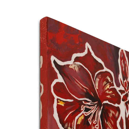 Close-up Detail Crimson Bloom