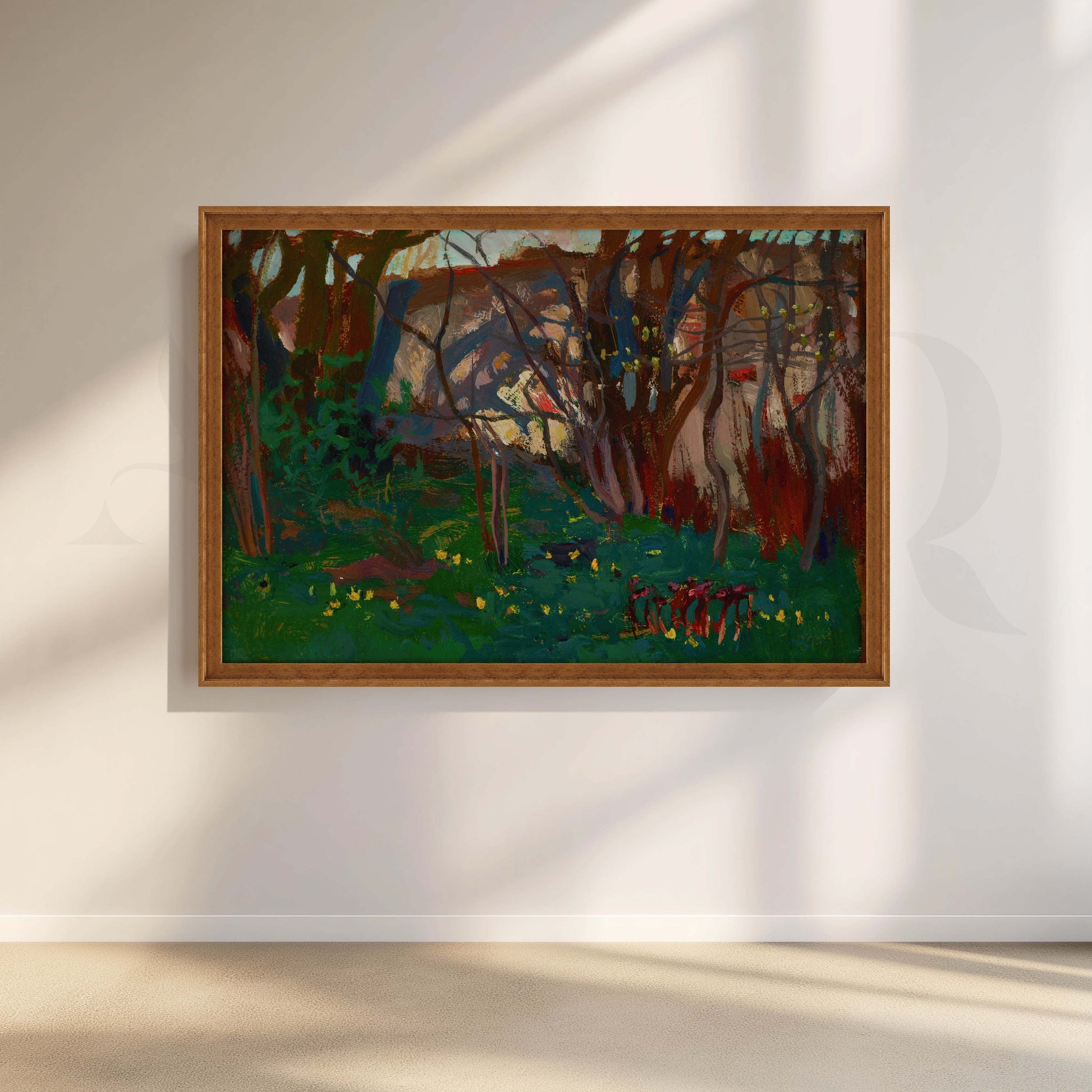 Forest Landscape Canvas Artwork for Living Room