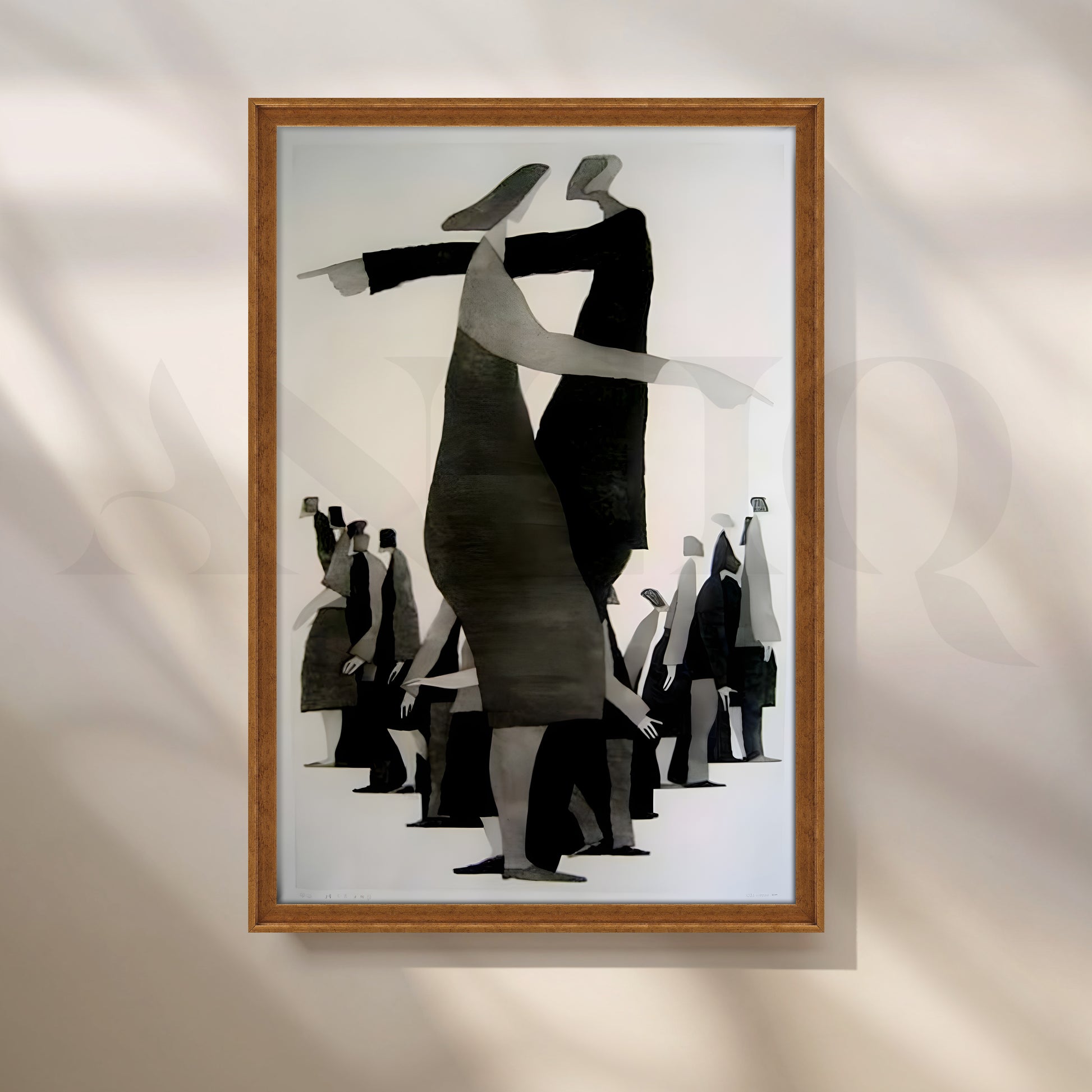 Contemporary Figurative Canvas Artwork for Living Room