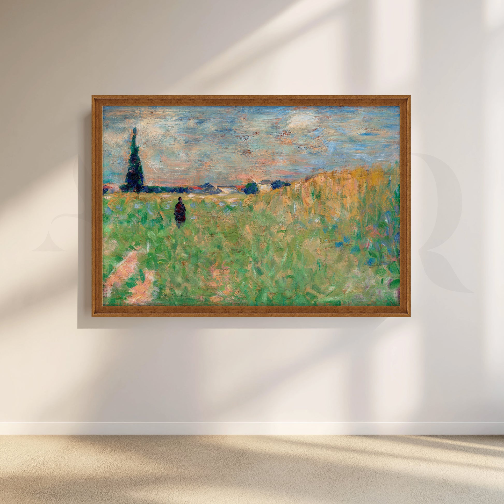 Countryside Meadow Canvas Artwork for Living Room