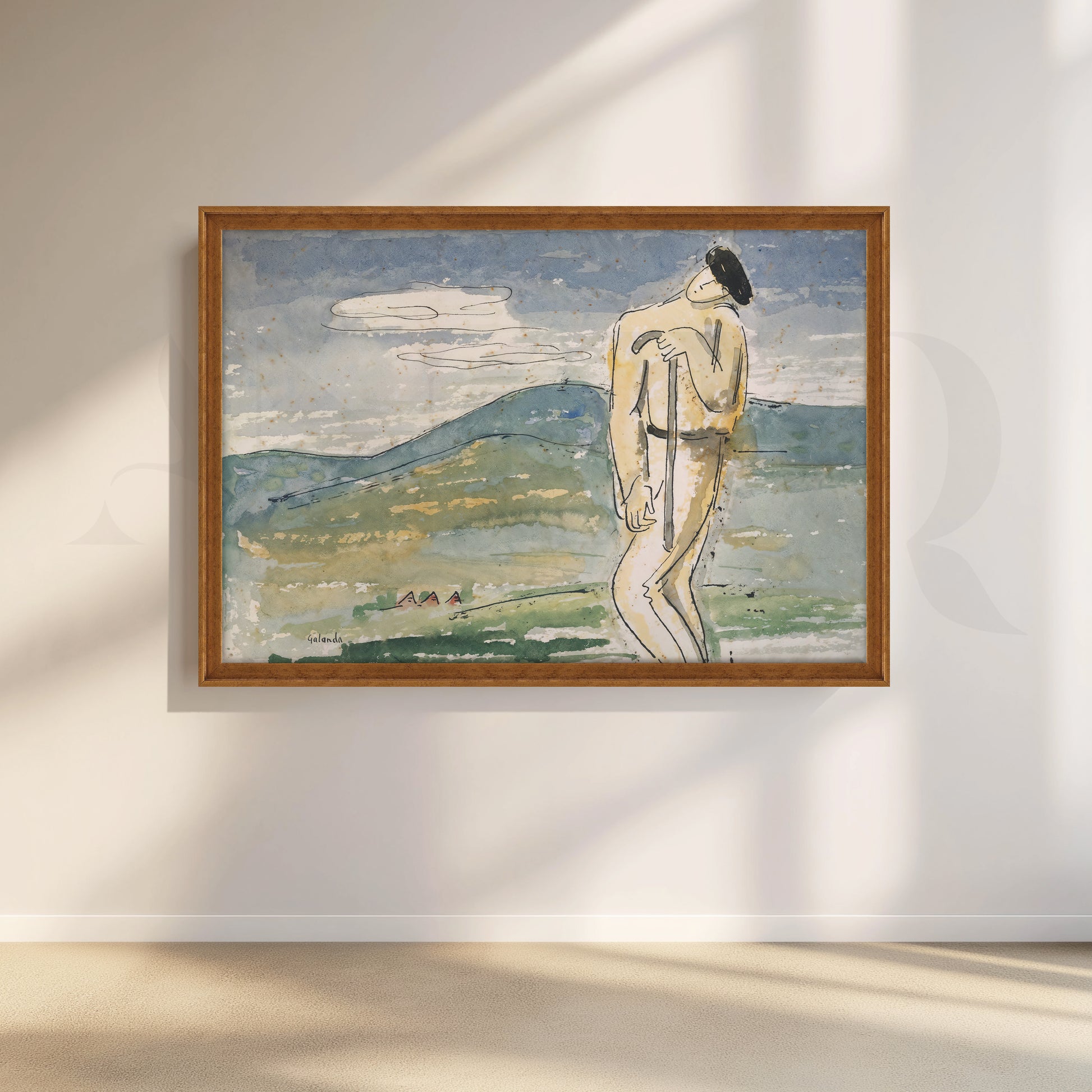 Minimalist Figurative Canvas Artwork for Stylish Bedroom
