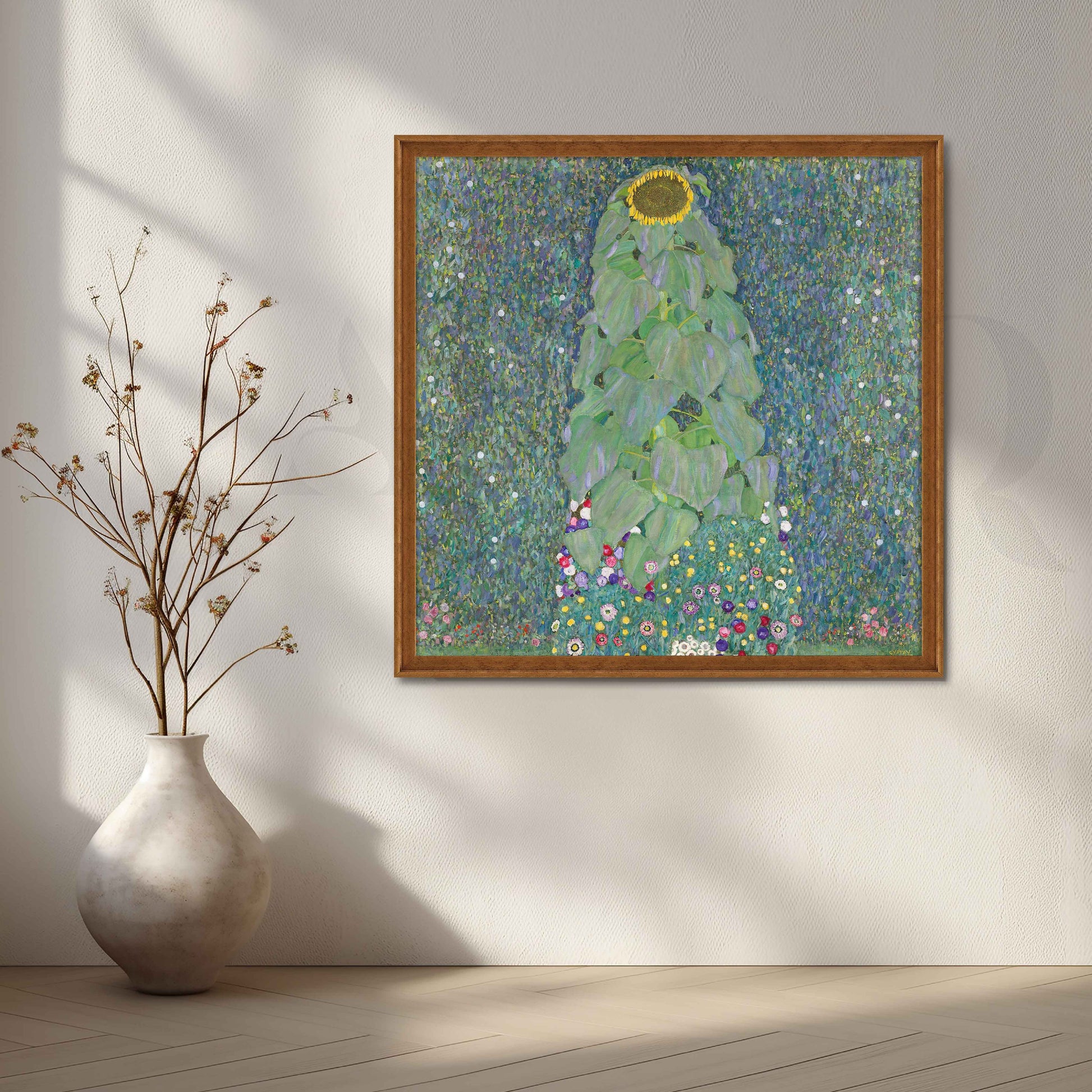 Sunflower Meadow Impressionist Canvas Artwork for Entryway/Hallway