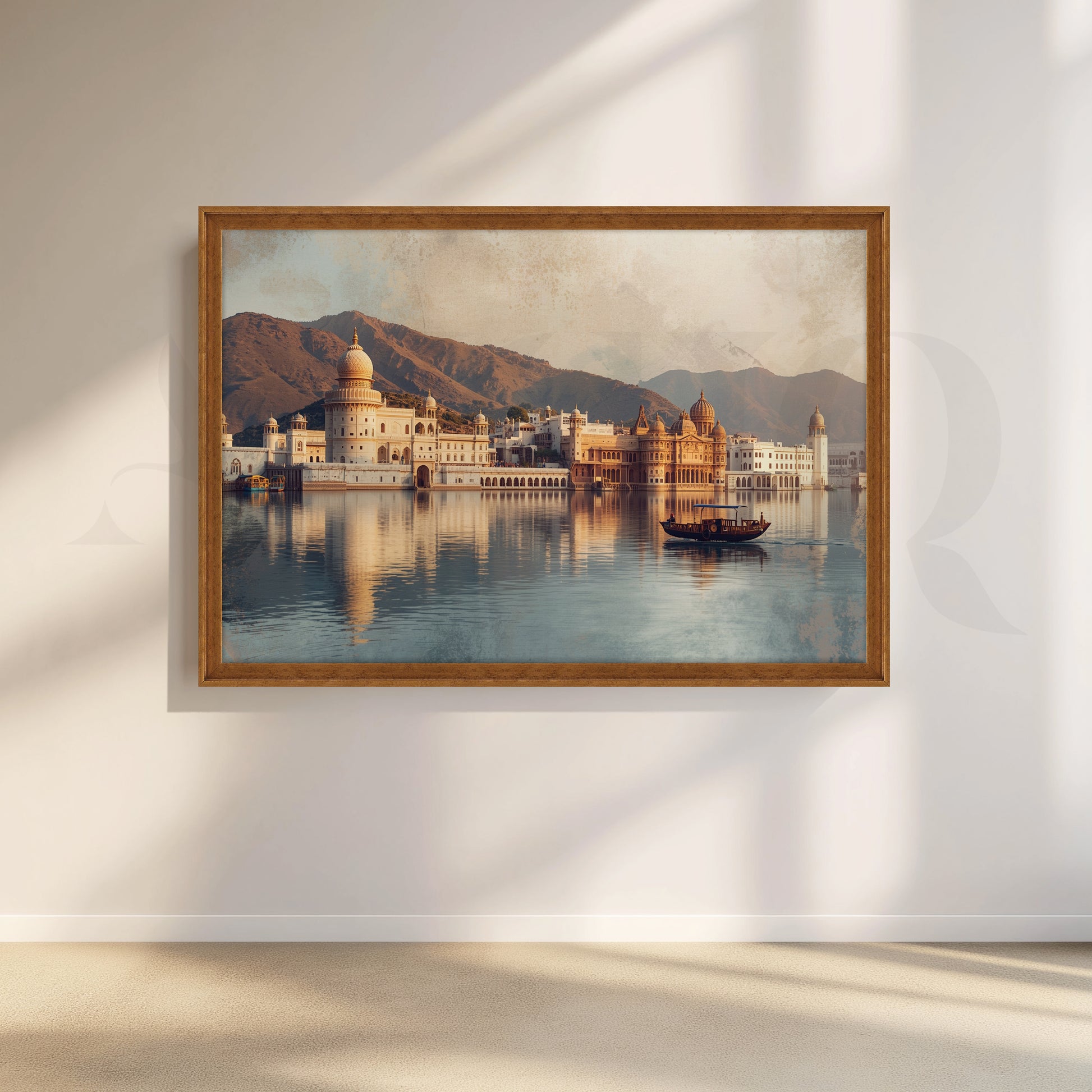 Udaipur Lake Palace Canvas Artwork for Living Room