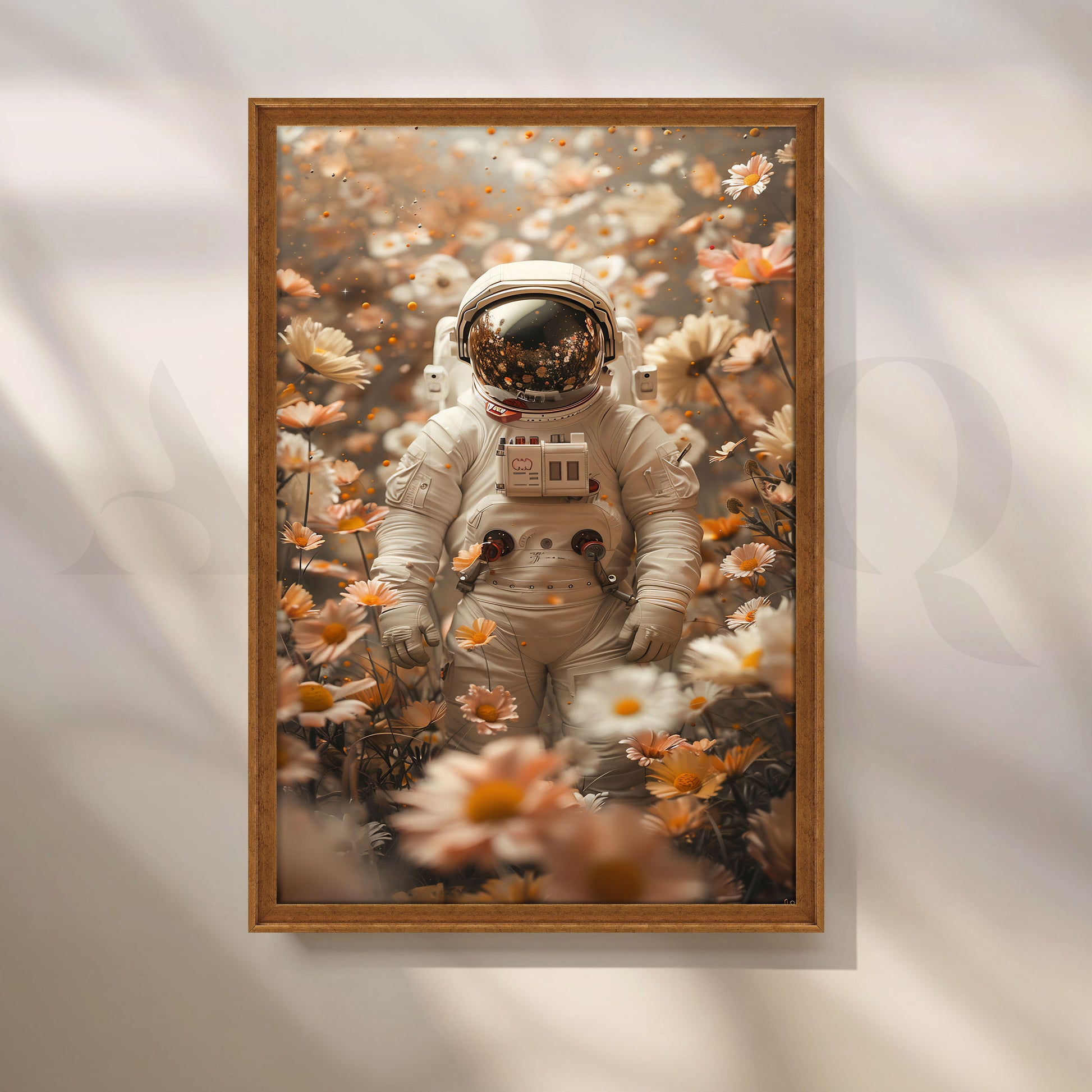 Floral Garden Surreal Canvas Pop Artwork for Entryway/Hallway