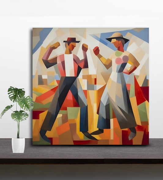 The Timeless Story of Two Men on Canvas Artwork