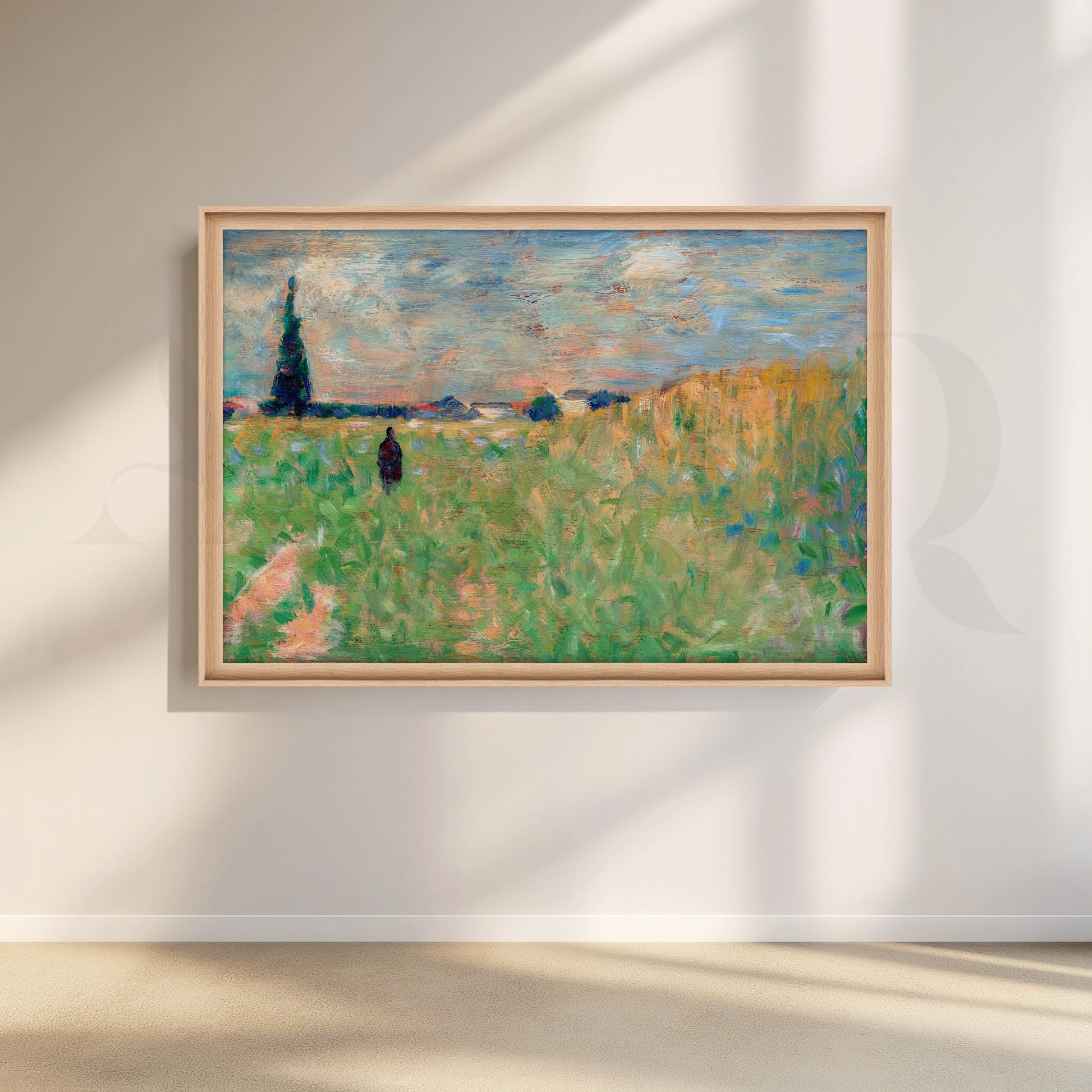 Countryside Meadow Canvas Artwork for Living Room