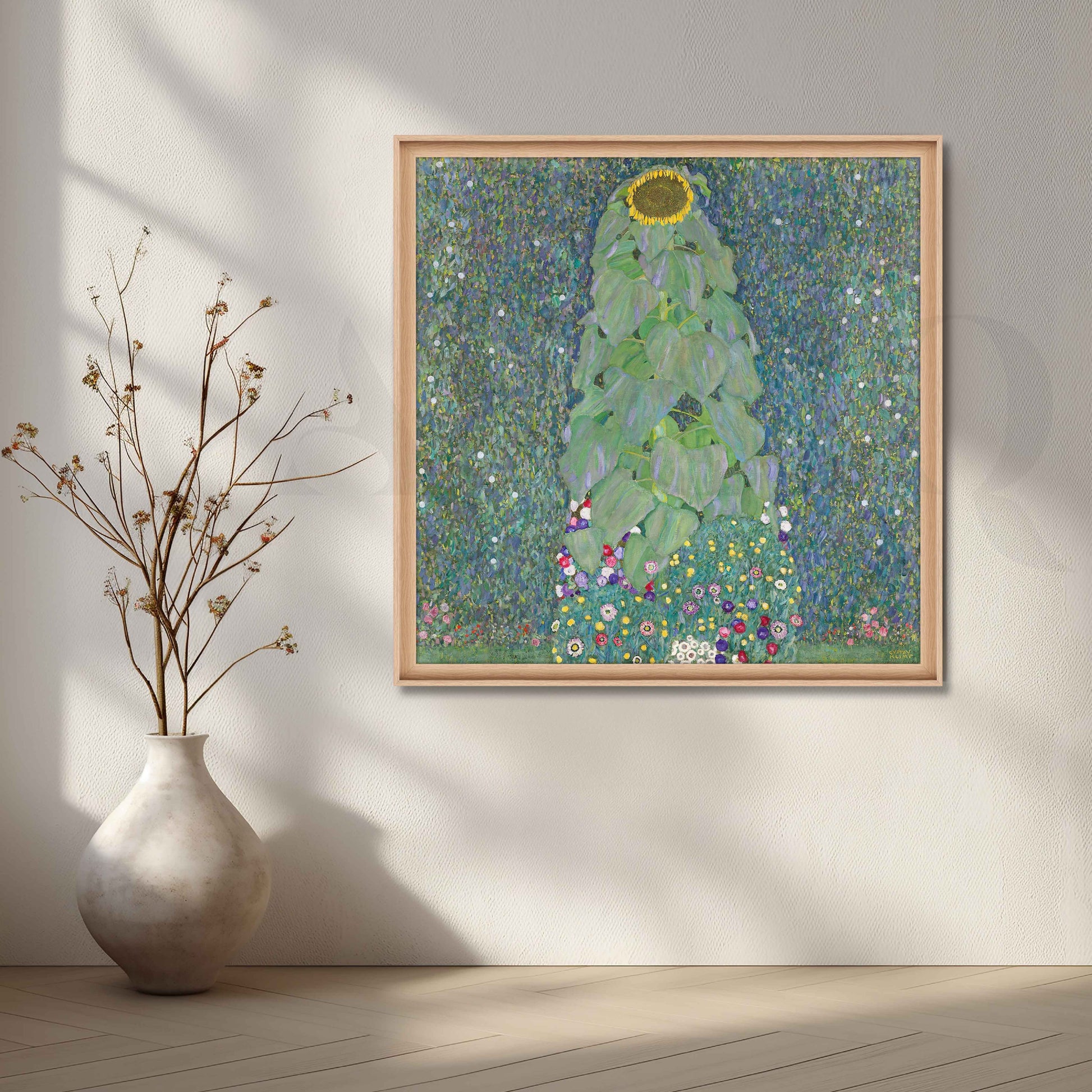 Sunflower Meadow Impressionist Canvas Artwork for Entryway/Hallway