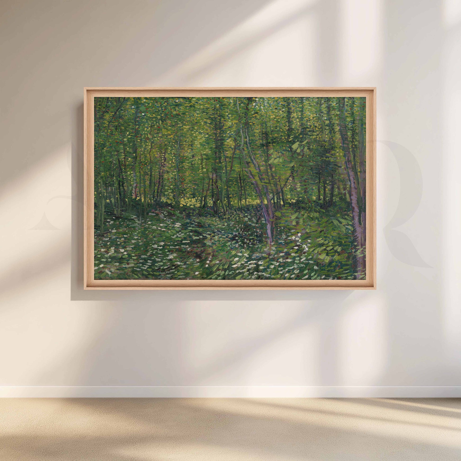 Lush Green Forest Canvas Artwork for Stylish Bedroom