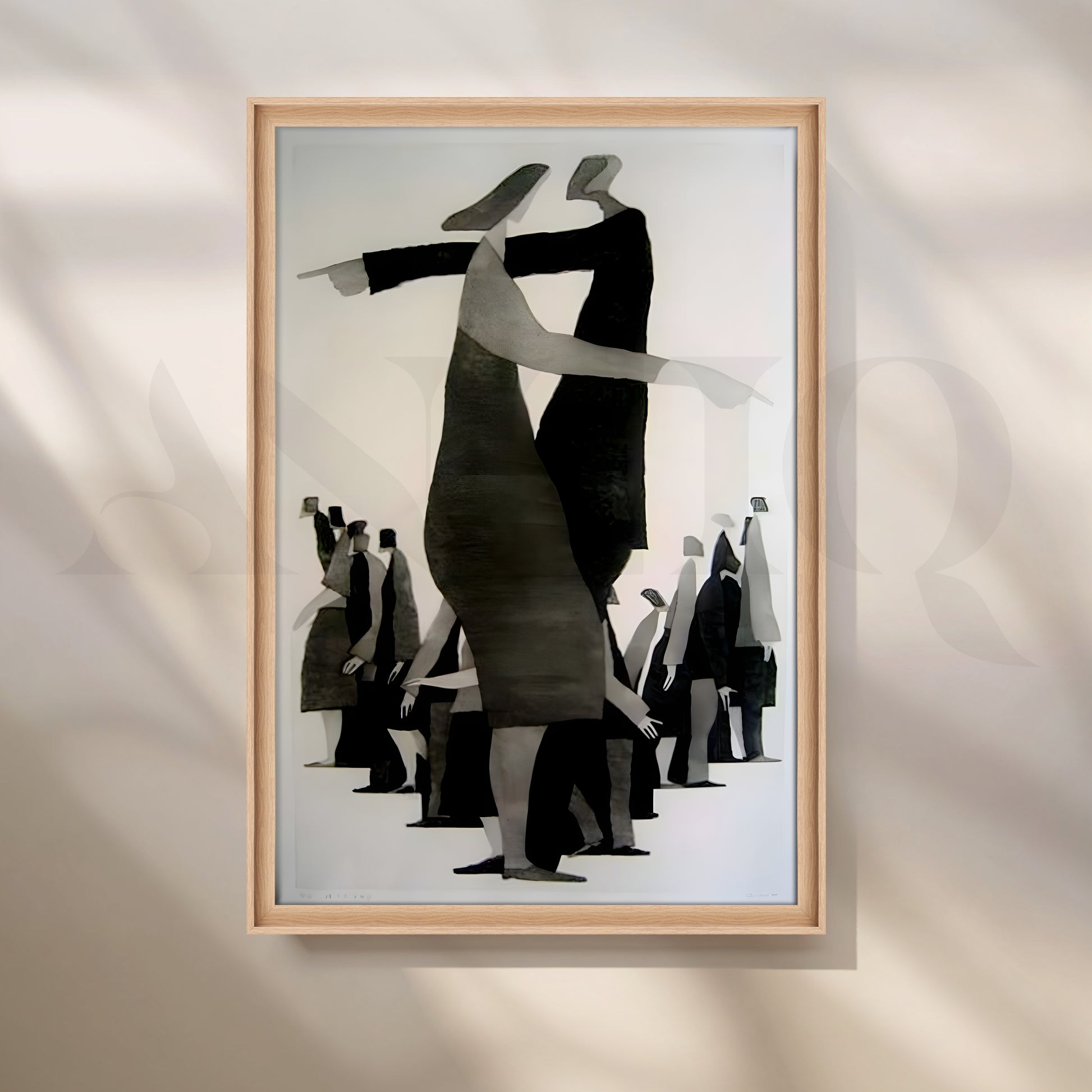 Contemporary Figurative Canvas Artwork for Living Room