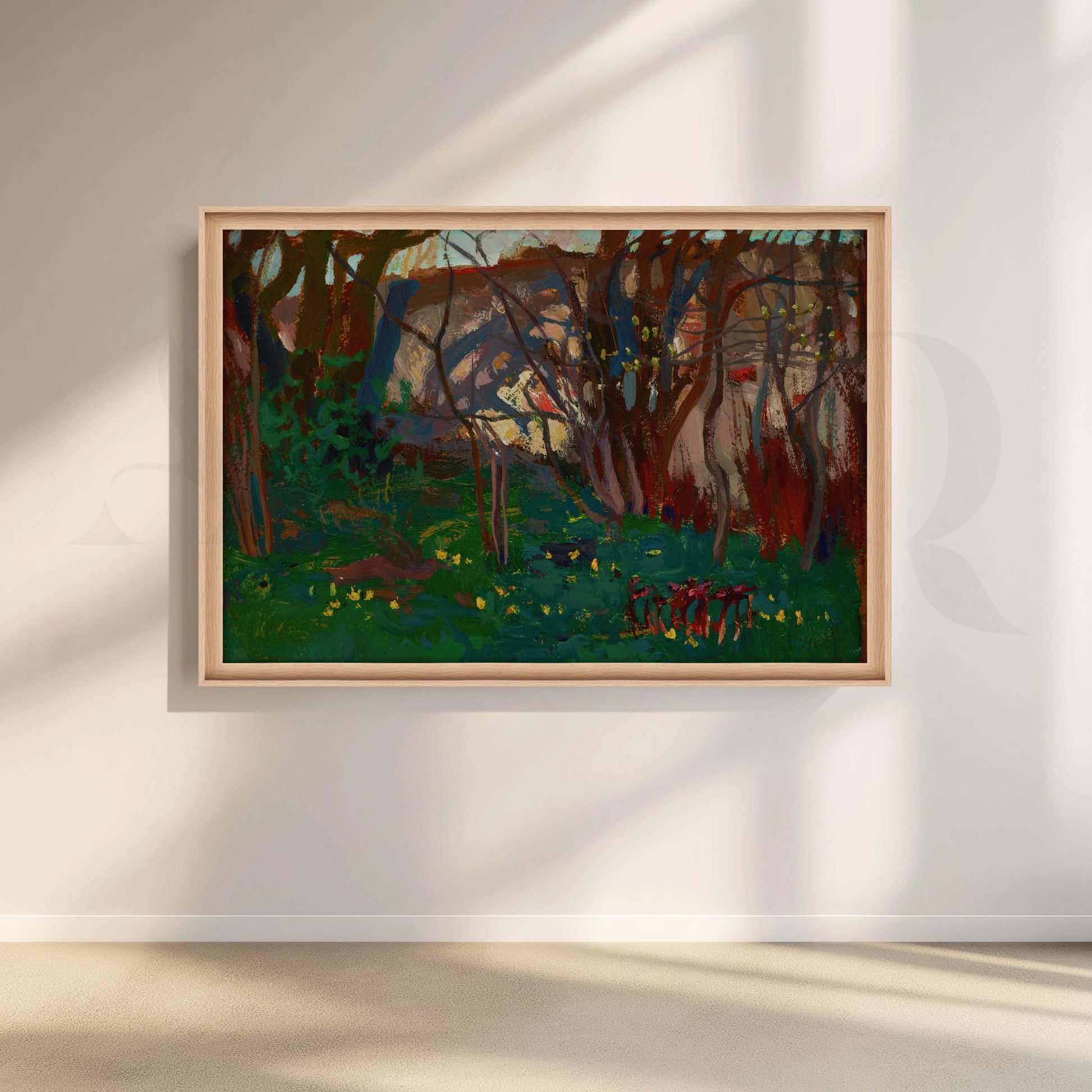 Forest Landscape Canvas Artwork for Living Room