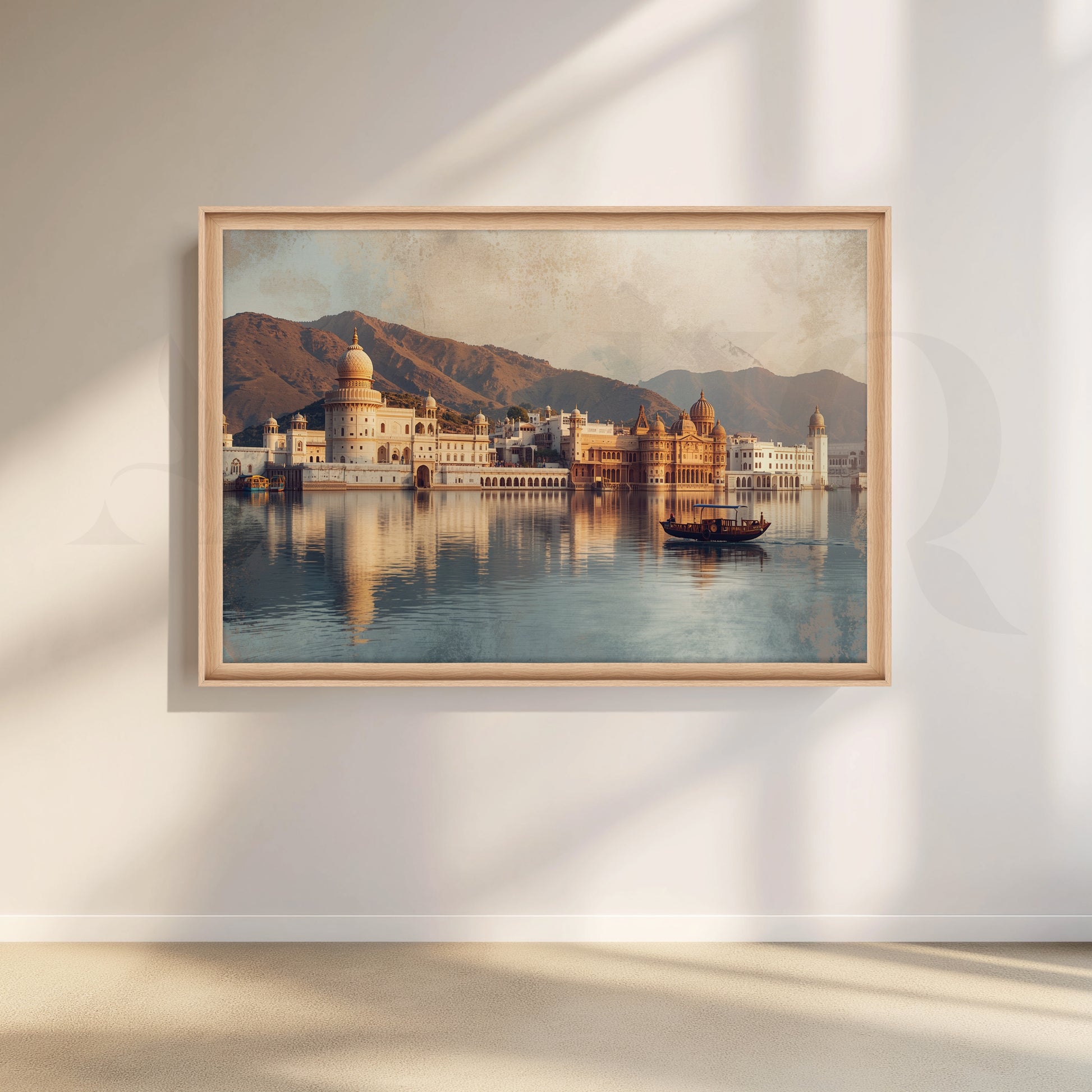 Udaipur Lake Palace Canvas Artwork for Living Room